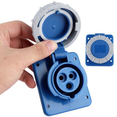 Prise de quai étanche IP67 16A 220‑250V pour bateau, camping-car et caravane (1/5)