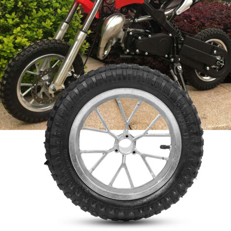 Pneu avant arrière pour moto 12.5 x 2.75 pouces avec jante, compatible Coolster 49cc 2 temps mini dirt bike