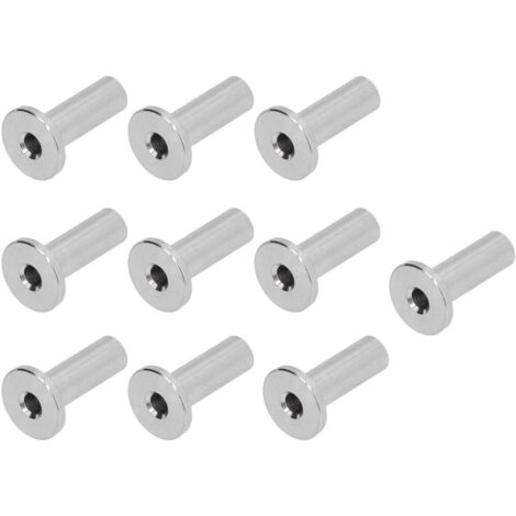 10 Pièces Manchons Protecteurs en Acier Inoxydable Haute Résistance Anti-Fatigue Imperméable pour Câbles de Garde-Corps 1/8" (1/5)