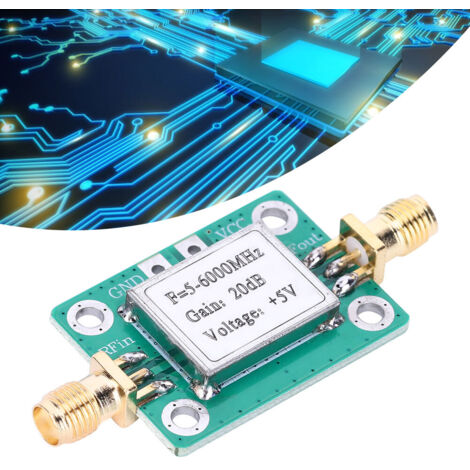 Module Amplificateur de Puissance Moyenne 5M-6GHz 20dB Gain pour Signaux RF Ultra Large Bande (1/5)