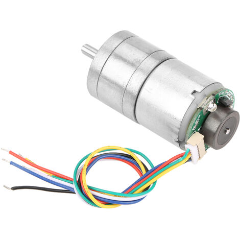 Encodeur Dc Moteur Réducteur DC 12V 25GA‑310‑128 avec Encodeur Métallique, Vitesse ...
