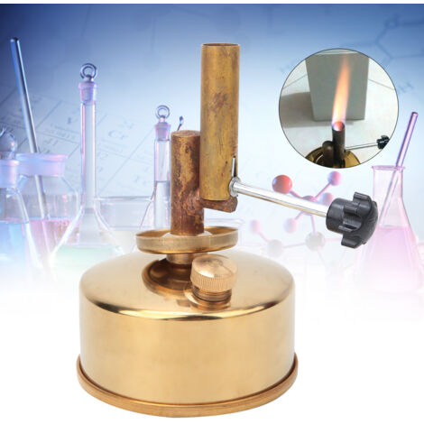Lampe à alcool en cuivre pour laboratoire, équipement d'expérimentation scientifique (1/5)