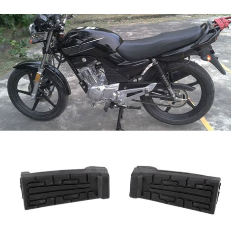 1 Paire de repose-pieds avant en caoutchouc pour Yamaha YBR 125, idéale pour moto custom
