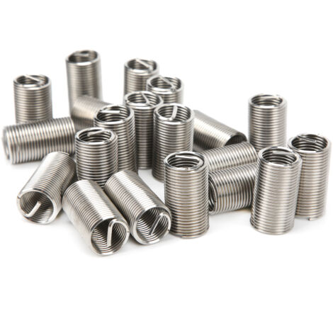 20 pièces inserts filetés en fil SUS304, manchons en acier inoxydable pour réparation de vis, kit M14 x 1.5 x 3D (1/5)
