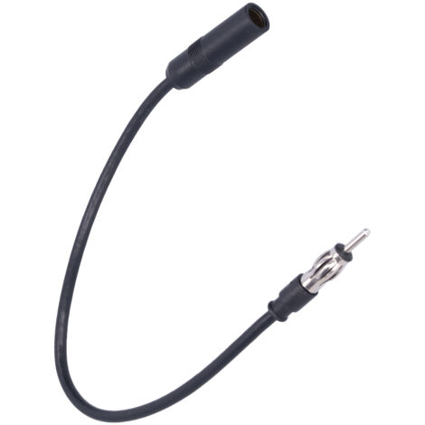 Câble d'Antenne Radio FM Universel Portable pour Voiture - Noir (1/4)
