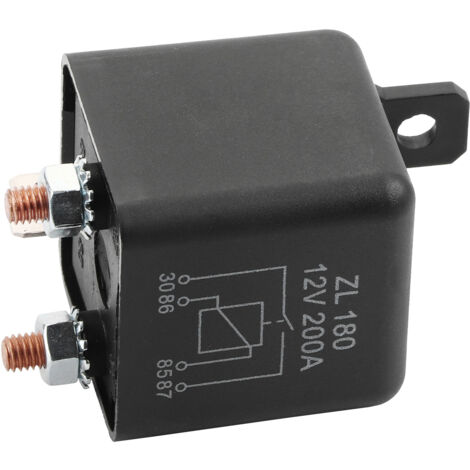 Interrupteur de relais 12V 200A lourd pour voiture, bateau, charge séparée ON/OFF (1/5)