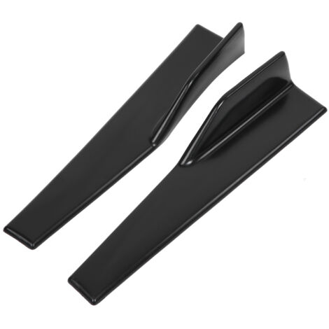 2 Pièces Ailerons Latéraux Universels Noir Mat pour Voiture - Diffuseur et Jupes de Protection (1/5)