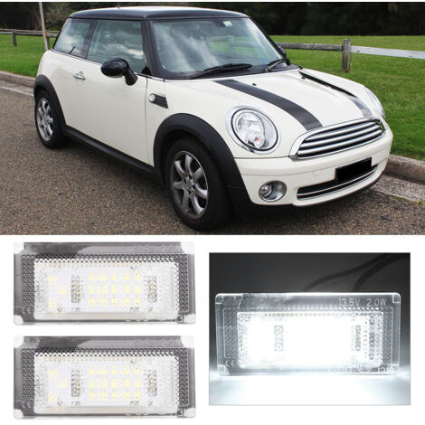 1 Paire de Plaque d'Immatriculation Lumière LED 12V 18 SMD pour Mini Cooper S R53 2001-2006
