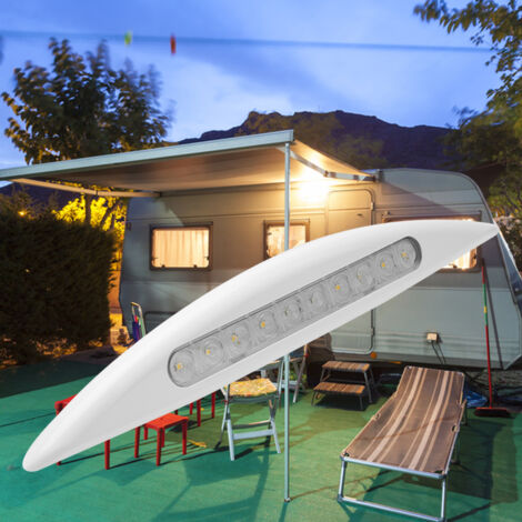 Lampe LED étanche 12V 5W pour voiture, porche, auvent, lumière jaune/blanche (1/5)