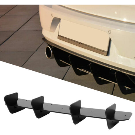 Diffuseur arrière noir mat avec déflecteurs latéraux pour VW Golf MK7.5 2017-2020 (1/5)