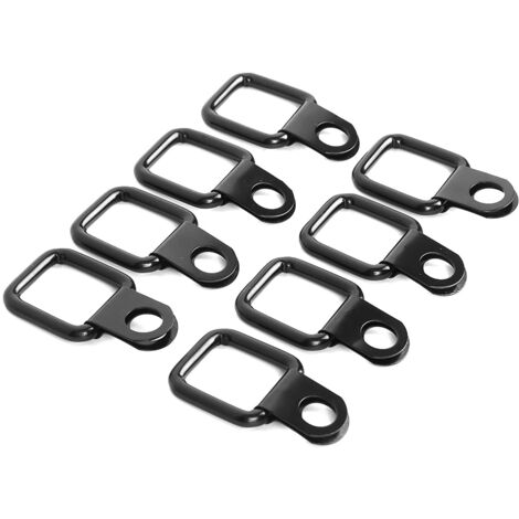 8 ancres à D rapides à enlever, attaches pour sangles, compatibles Jeep Wrangler JK YJ TJ JKU Sport Sahara Rubicon Unlimited 1995-2017 (1/5)