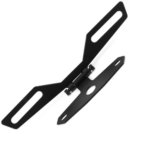 Support de Plaque d'Immatriculation Pliable avec Feu Arrière pour Moto et Quad (1/5)