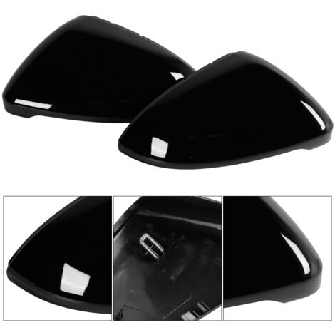 Couvercle de Rétroviseur Latéral Noir Brillant pour VW Golf MK7 2014+