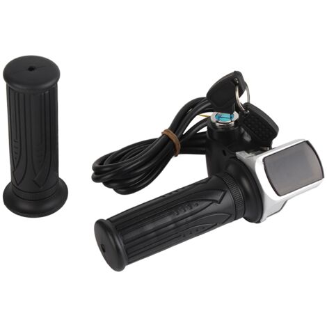 Poignée d'accélérateur 36V à demi-tour avec indicateur LED et verrouillage pour vélo/scooter électrique (1/5)