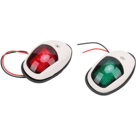 2PCS Feux de Navigation LED pour Bateau 10‑30V, Lampe Signalisation Universelle pour Ponton et Yacht (1/5)
