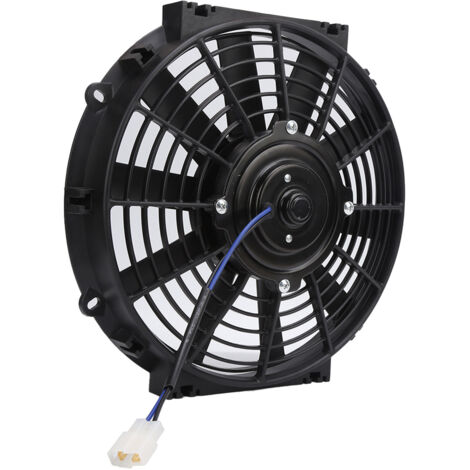 Ventilateur de refroidissement électrique mince 10 pouces 24V 80W 2100RPM, 10 pales droites universel pour voiture (1/5)