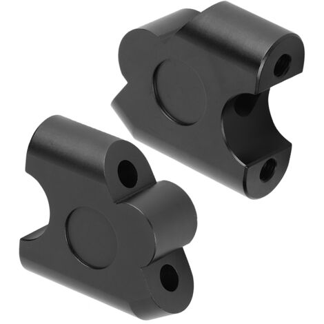 Rehausseur de guidon universel 22mm pour moto, support de déplacement arrière, adaptateur (Noir) (1/5)