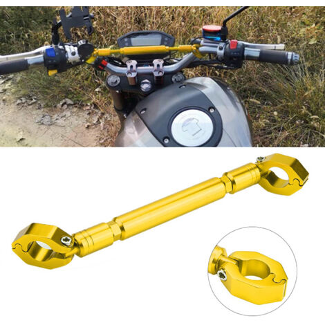 Barre de Cross en Alliage d'Aluminium pour Moto, Accessoire Guidon Équilibré (Doré)