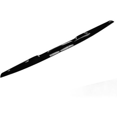 Spoiler arrière universel pour voiture en caoutchouc noir brillant anti-UV (1/5)