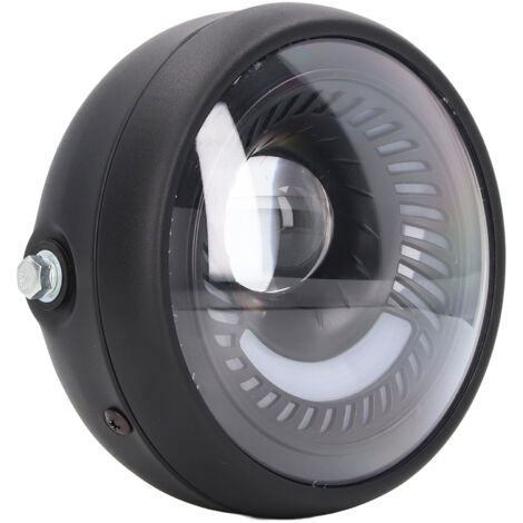 Phare LED rond 6,5 pouces pour moto et scooter, étanche IPX66, rétro design