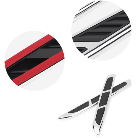 2 pièces Grille d'Entrée d'Air pour Capot et Portières, Décorations Adhésives pour Voiture (1/5)