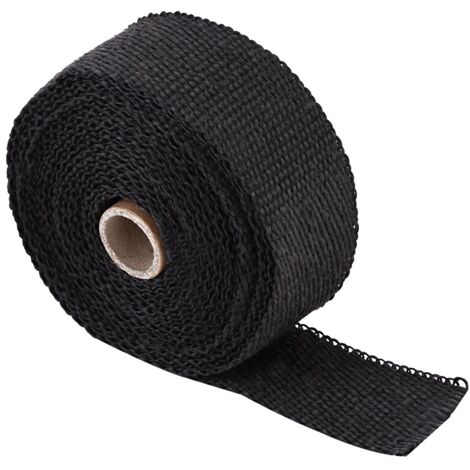 Ruban isolant thermique haute température 16FT noir pour tuyau d'échappement voiture moto (1/5)