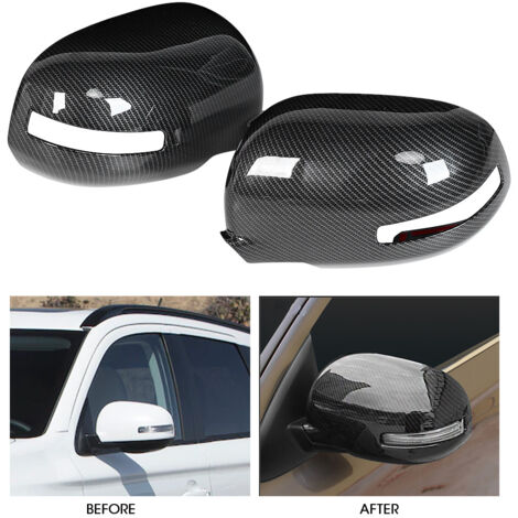 Capot de Rétroviseur Carbone pour Mitsubishi Outlander 2013‑2016, Couverture Décorative (1/5)
