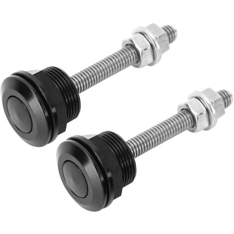 2 Pièces Goupille de Capot Universelle à Bouton-Poussoir, Fermeture Rapide avec Attaches de Pare-chocs, 22mm/0.9in (1/5)