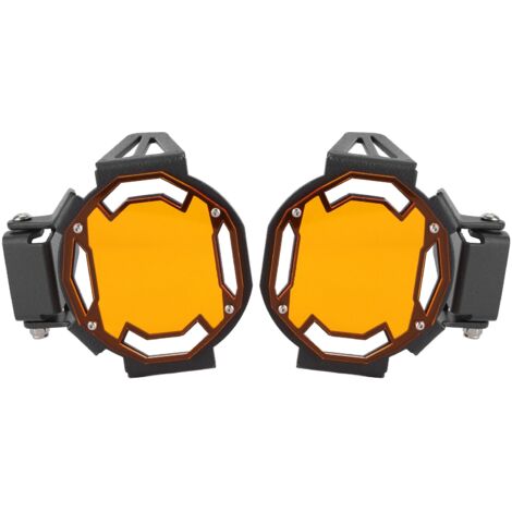Protecteur de phare antibrouillard moto pour BMW R1200GS/R1250GS Adventure - Couleur orange LCO (1/5)