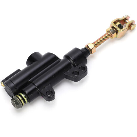 Maître-cylindre hydraulique de frein arrière noir pour moto, quad et dirt bike