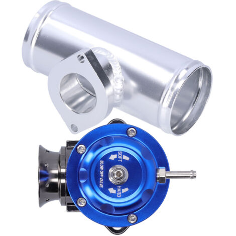 Soupape de décharge turbo billette aluminium 2,5 pouces type RS universel SDDBOVGRSBL FPG250 (bleu)