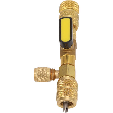 Extracteur de noyau de valve AC universel 1/4" 5/16" SAE, outil de réparation pour lignes de climatisation R22 R134 R410 R32 (1/5)