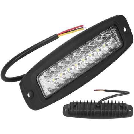 Phare LED 18W 2800lm Jaune/Blanc IP67 Etanche pour Jeep, SUV, Camion, Voiture (1/5)