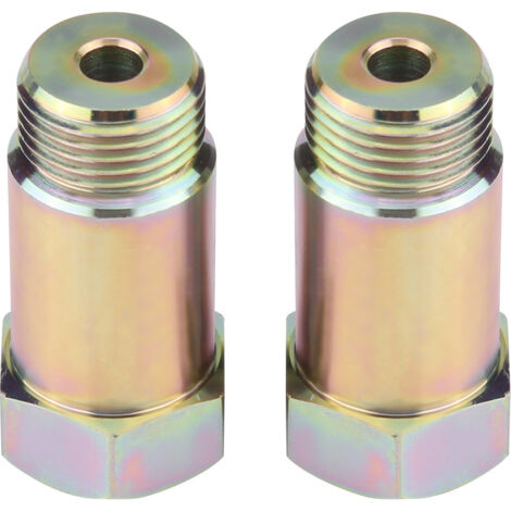 2 Pièces Allonges de Capteur O2 45mm M18x1.5, Espaceurs et Adaptateurs Jaunes pour Sonde à Oxygène (1/5)