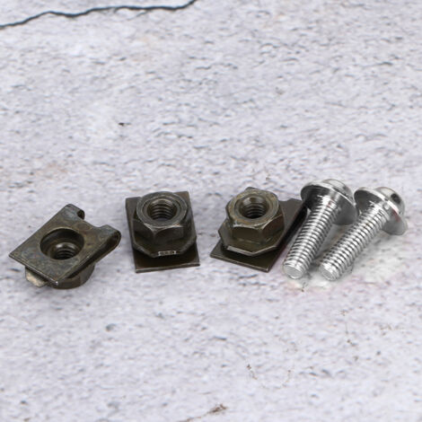 Kit de 100 Boulons Moto 16mm pour Carénage avec Écrous Rondelles (1/5)