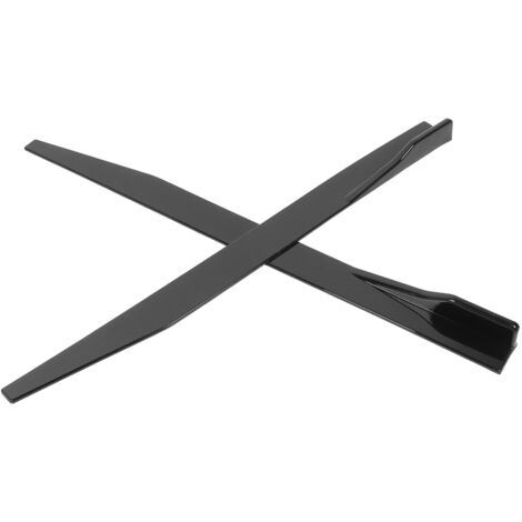 2 pièces Aileron Latéral Universel pour Voiture, 120 cm Noir Brillant, Diffuseur et Splitter (1/5)
