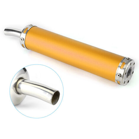Silencieux en Acier Inoxydable 20mm pour Moto 2 Temps - Pièce Modifiée Dorée
