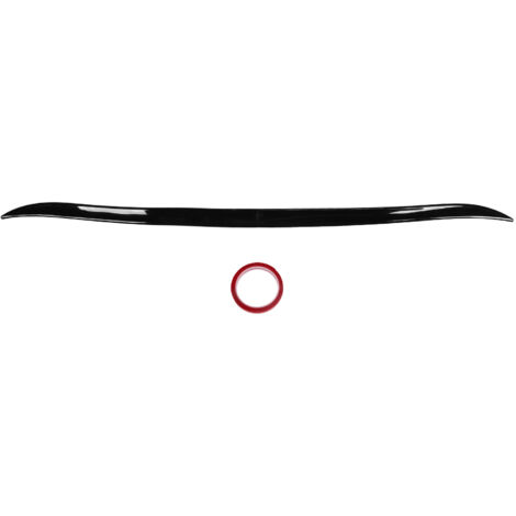 Aileron de coffre universel noir brillant, 120 cm en caoutchouc résistant aux UV pour voiture (1/5)