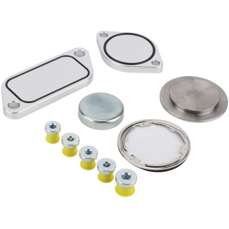 Kit de Bouchons EGR 5 pièces avec Joints en Alliage d'Aluminium et Bouchons en Caoutchouc pour Moteur ISX 15 CM2250 CM2350 (1/5)