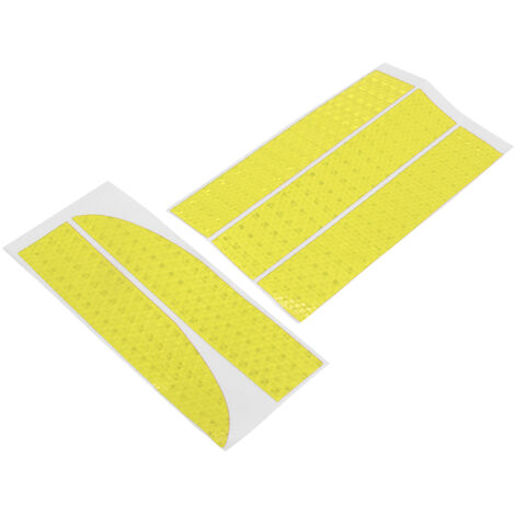 5 Autocollants Réfléchissants Forts Haute Visibilité Nocturne Imperméables Fluorescents Jaunes (1/5)