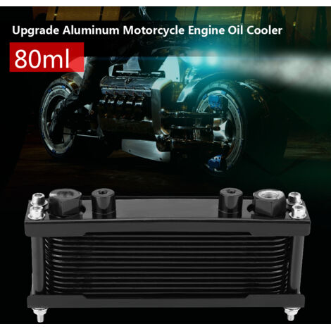 Radiateur de refroidissement d'huile moteur en aluminium universel 50CC-200CC pour moto