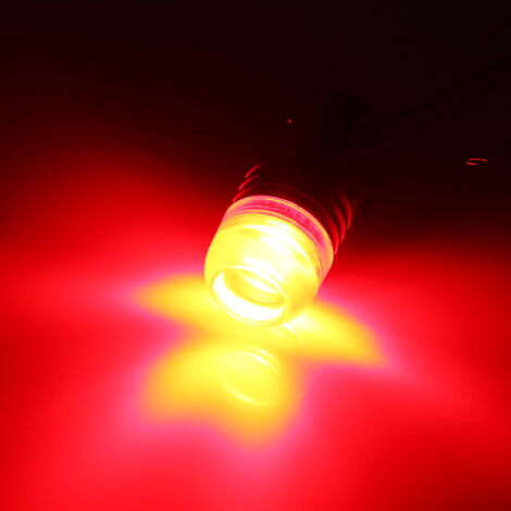 2 Pièces Ampoules LED Clignotantes Stroboscopiques Rouge 1157 2357 pour Feux Stop et Arrière de Voiture (1/5)