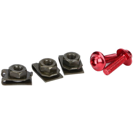Kit de boulons de carénage moto 5x16mm, écrous à clip et vis spire pour fixation rapide (1/5)