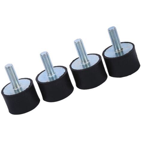 4 Silentblocs Anti-Vibrations en Caoutchouc pour Absorbeur de Chocs M8 (1/5)