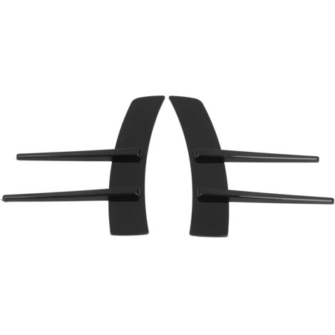 2 Pièces Spoiler Latéral Avant Noir Brillant ABS Universel pour Voiture (1/5)