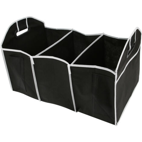 Organisateur de coffre pliable pour voiture, grand sac de rangement pour SUV, camionnette et fourgon, contenant spacieux et universel. (1/5)