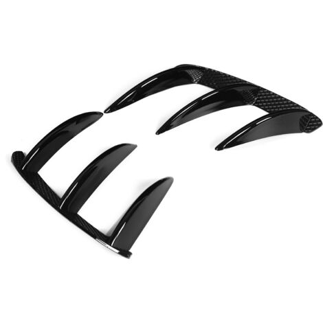 Spoiler avant inférieur avec ailettes pour Mercedes Classe A W176 A200 A250 A260 A45 AMG - Noir brillant (1/5)