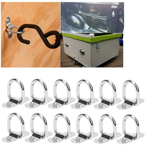 Ancres de Remorquage D Ring pour Sécuriser Chargement Voiture Camping-car SUV Bateau (1/5)