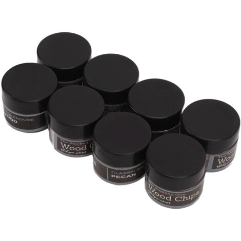 Kit de 8 Fumoirs pour Cocktails avec Copeaux de Bois pour Whisky et Boissons