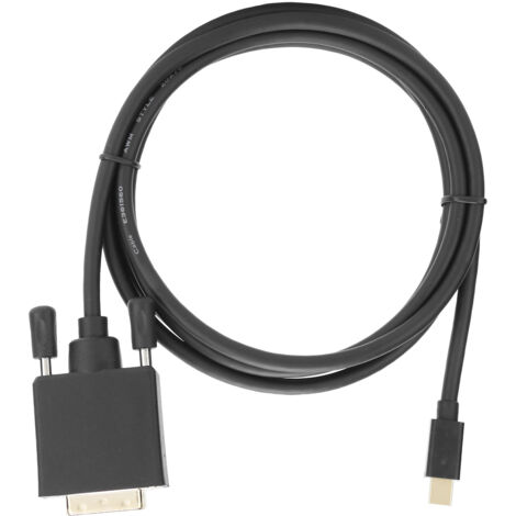 Adaptateur Mini DisplayPort vers DVI 1.8m, Câble 4K 1080P en Cuivre avec Boîtier ABS (1/5)